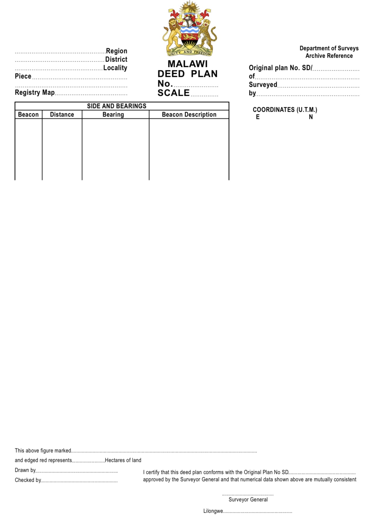 Deed Plan